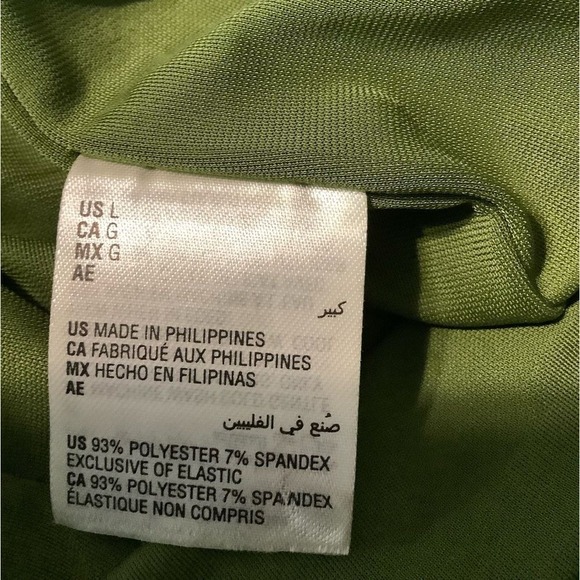 INC Green capri pants size L - Picture 5 of 8